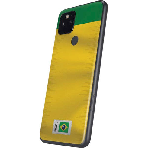 Brazil Soccer Flag Google Pixel 5 Skin